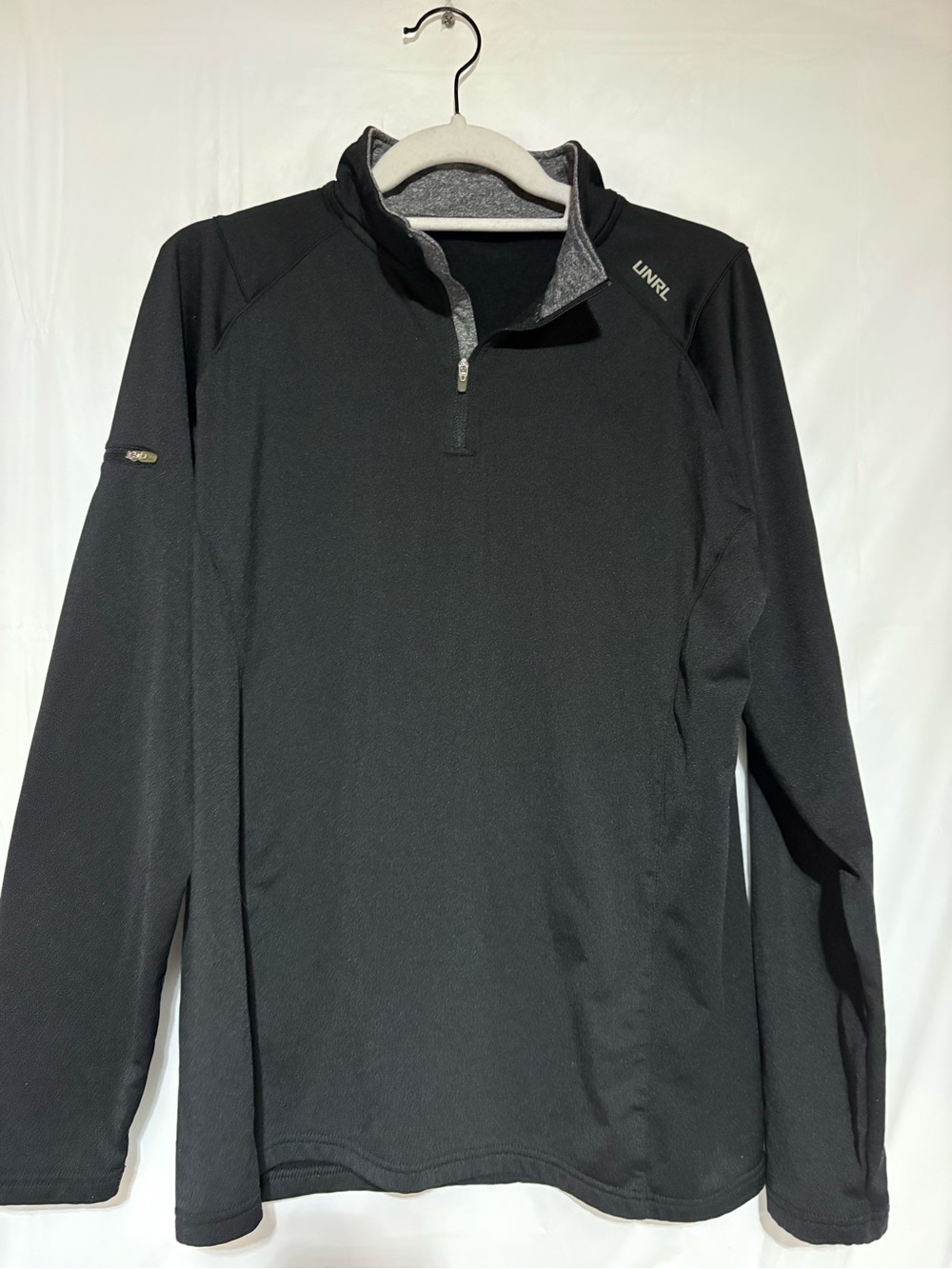 UNRL Black Half-Zip Performance Pullover Jacket